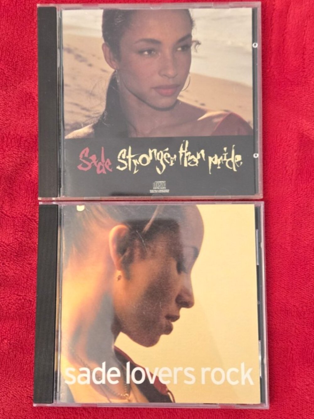 Sade CD Lot of 2 Stronger Than Pride 1988, and Lovers Rock 2000 Epic Records